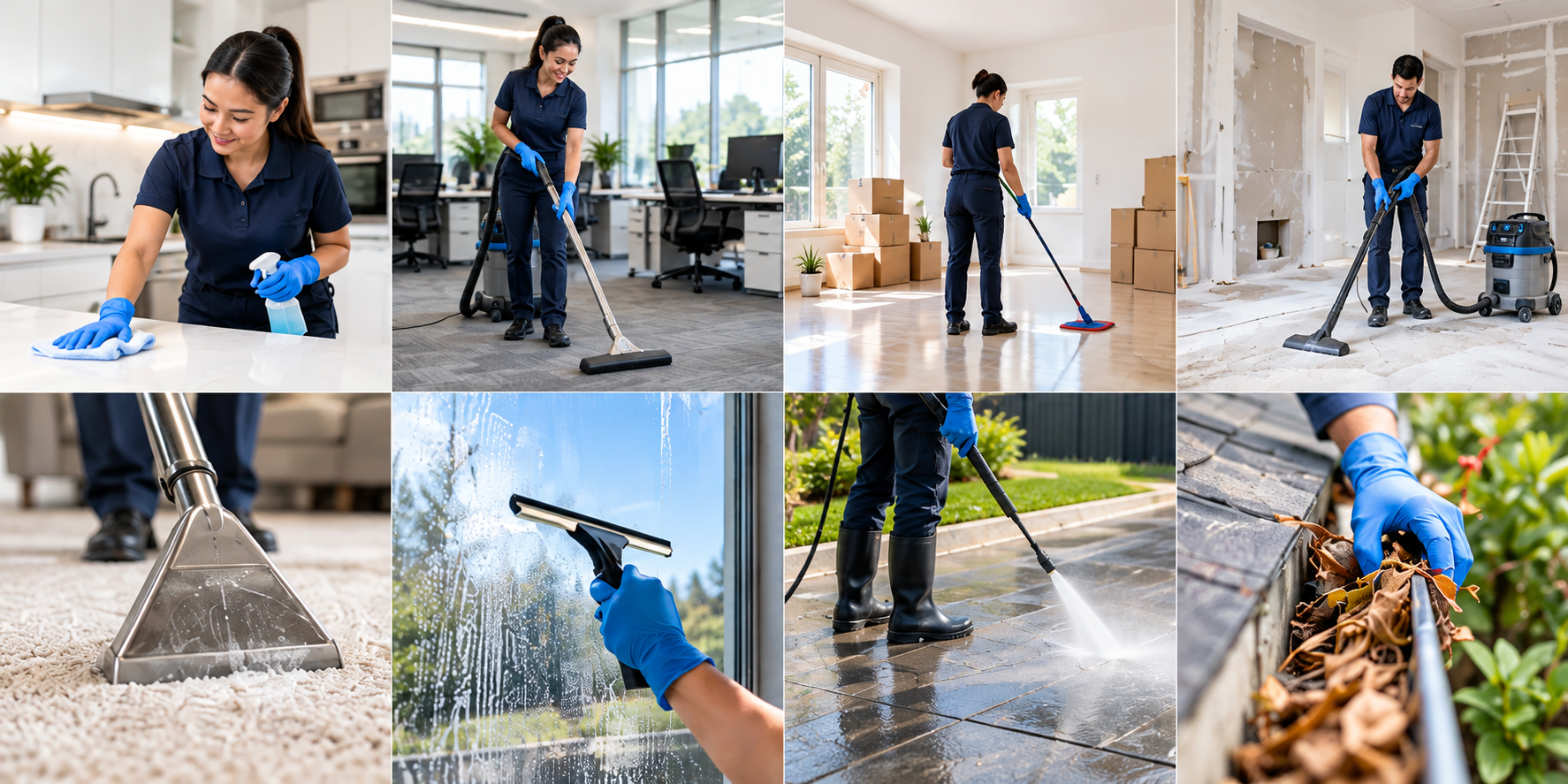 Illustration of window cleaning